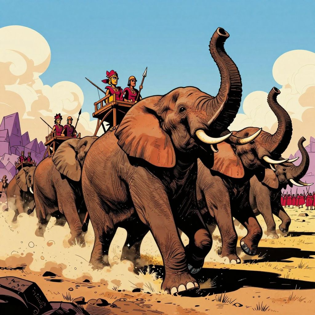 Roman infantry lines from an aerial perspective showing wide corridors of empty space between tight blocks of soldiers, creating a checkerboard pattern