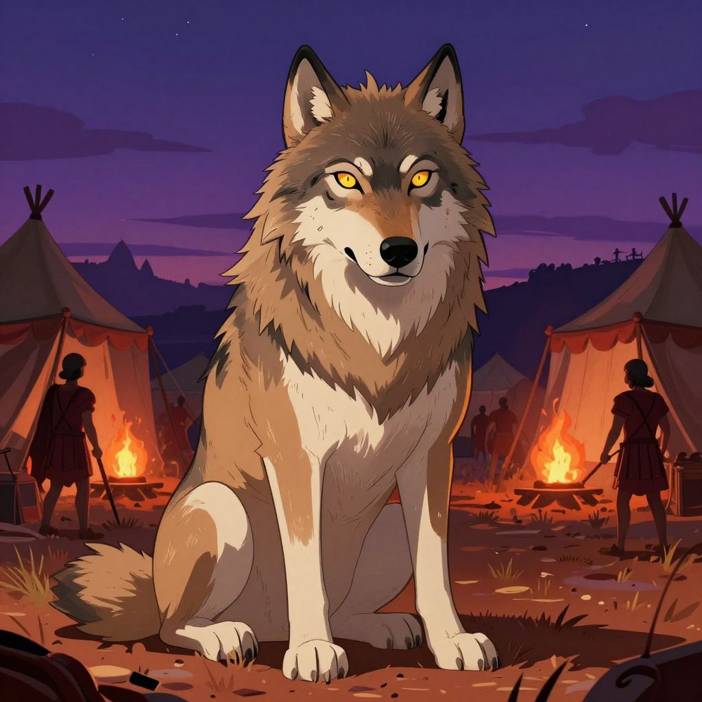 Brutus writing at rough wooden table by candlelight, posture showing exhaustion and shame