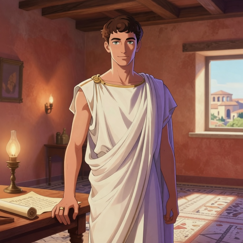 Marcus Brutus alone, devastated by what he's done