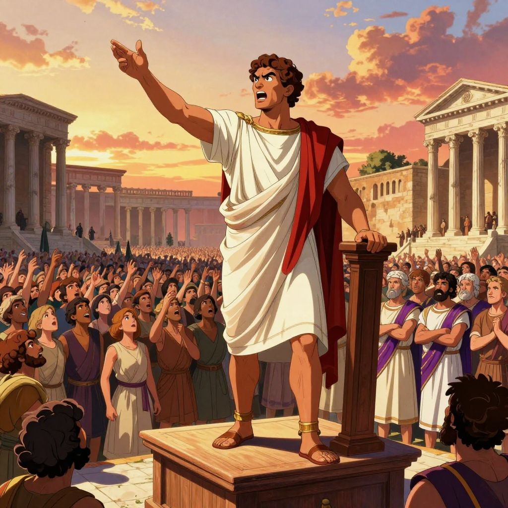 Close-up of a bronze tablet with Latin text, held by weathered hands