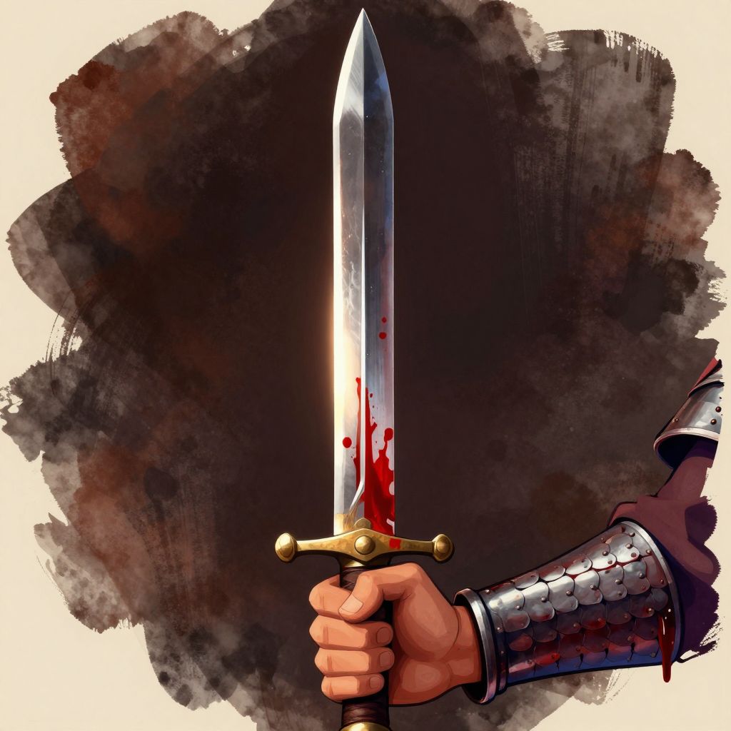 Cornelia standing at a window looking out over Rome in mourning clothes